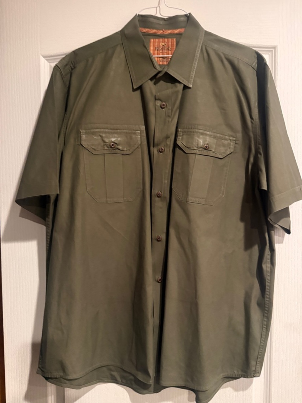 RedHead Olive Green Short-Sleeve Utility Shirt